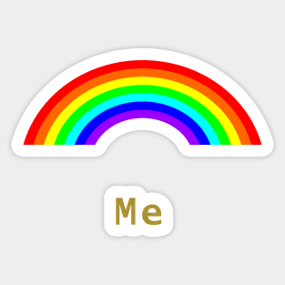 Gold Me Rainbow of Positivity Sticker